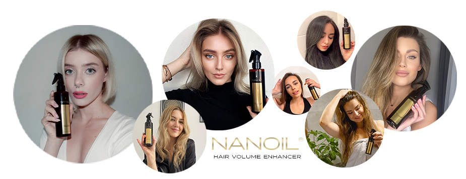 Nanoil volumenforstærker hår spray 